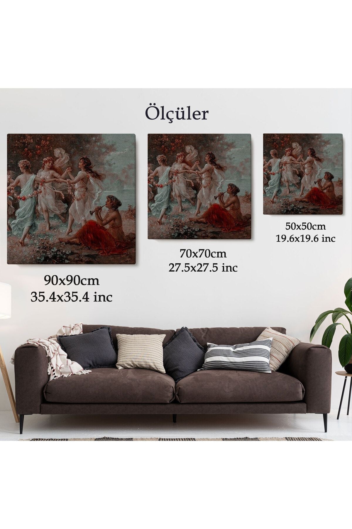 NW Özel Dans Eden Kadınlar Kanvas Tablo-5851