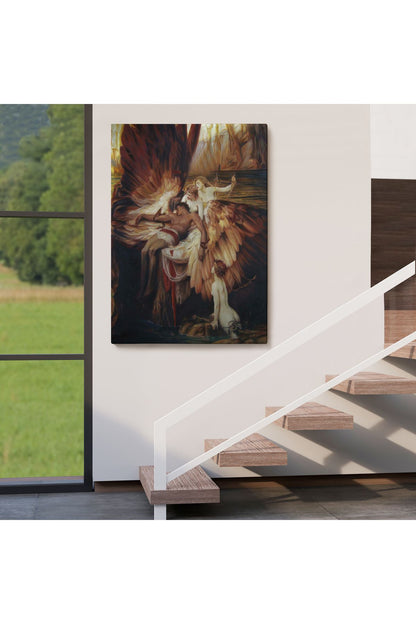 İkarus İçin Ağlayan Melekler Tablosu - Lament For Icarus-6499