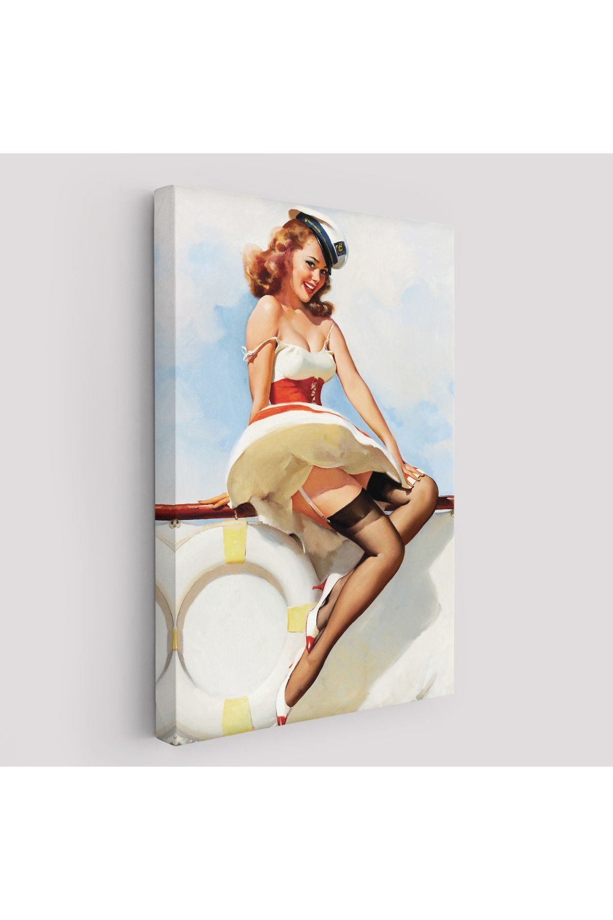 Sexi Denizci Kadın Dekoratif Duvar Tablosu-6432