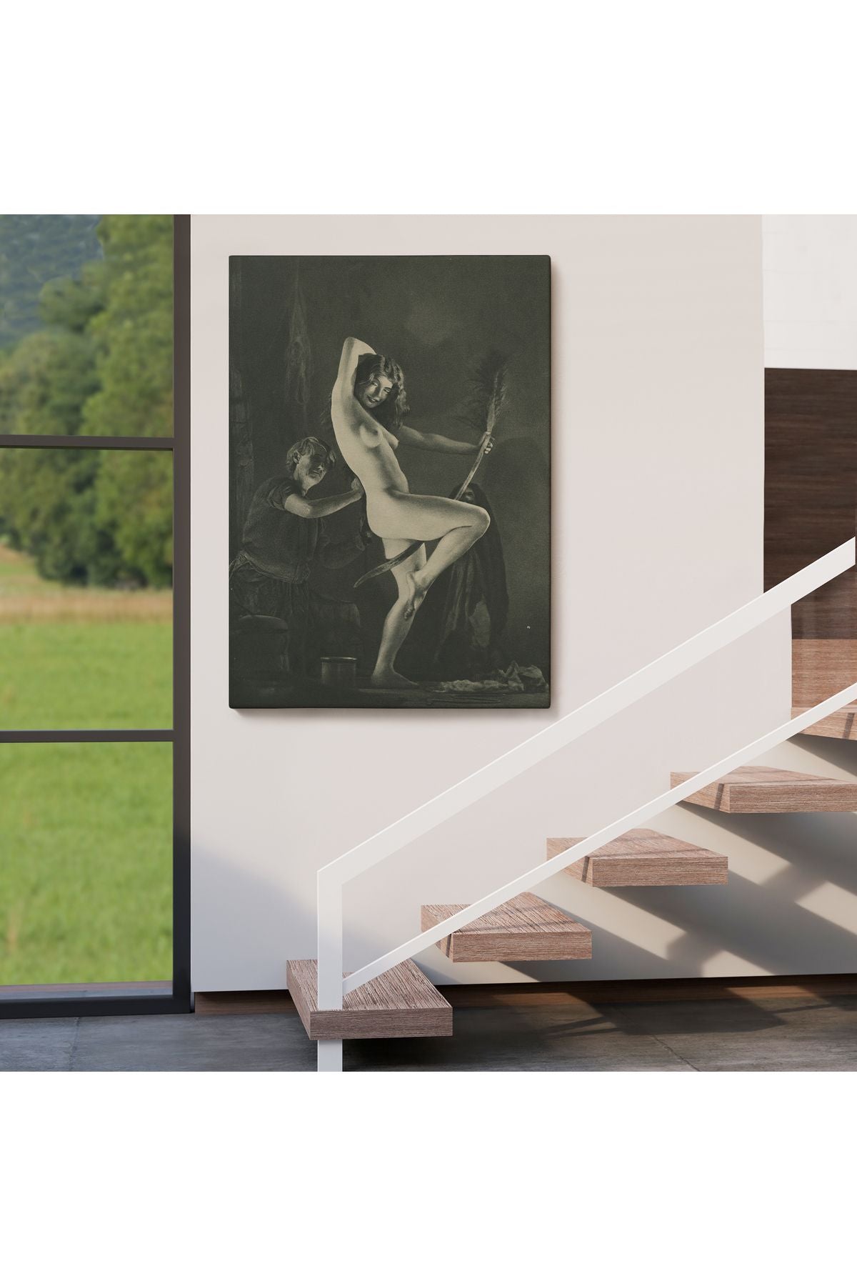 DB HG William Mortensen Lamour 1934, Amerikan Grotesk Tuval Kanvas Tablo-5283