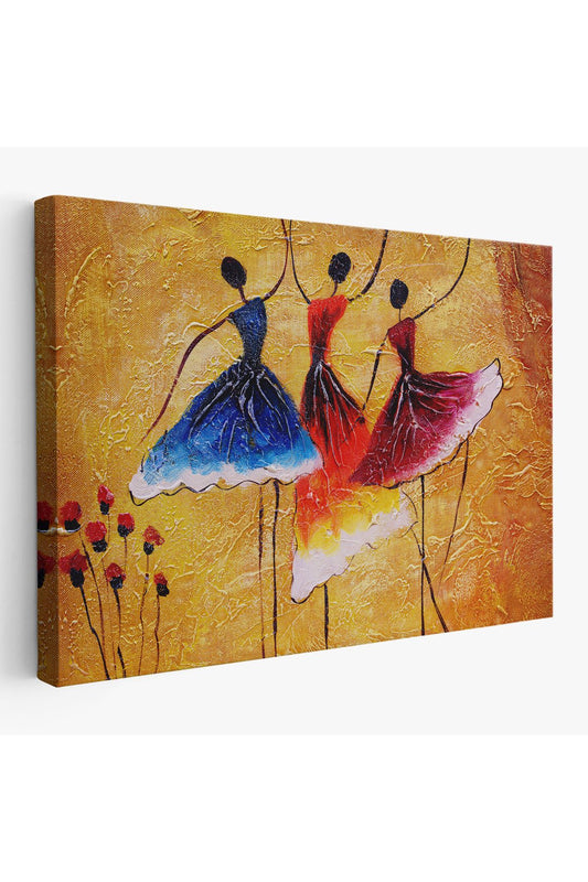 Dekoratif Kanvas Tablo, Duvar Tablosu-Yağlıboya Görünüm İspanyol Dansı 3488