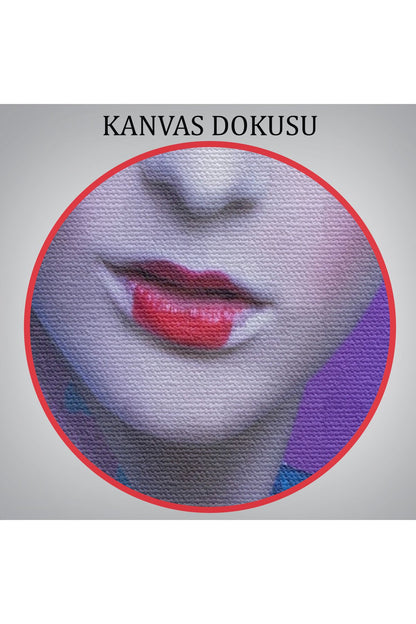 Mavi Kimonolu Geyşa Tablo-5977