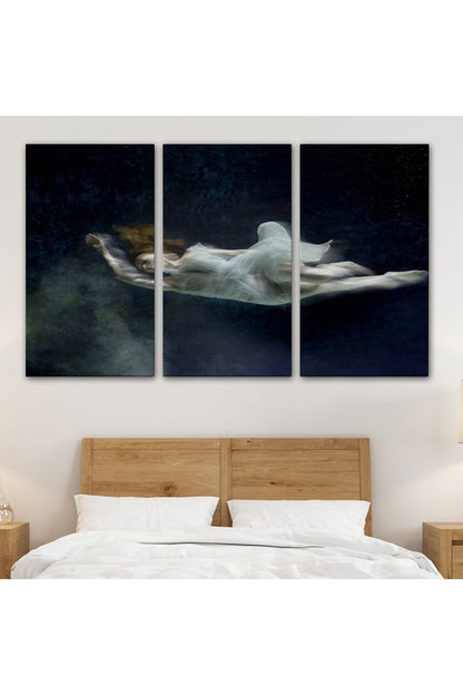 Su Altındaki Kadın Dekoratif Duvar Tablosu-6558