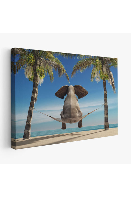 Kanvas Tablo, Duvar Dekoru, Fil, Hayvan Temalı 1141 BUNGKNV