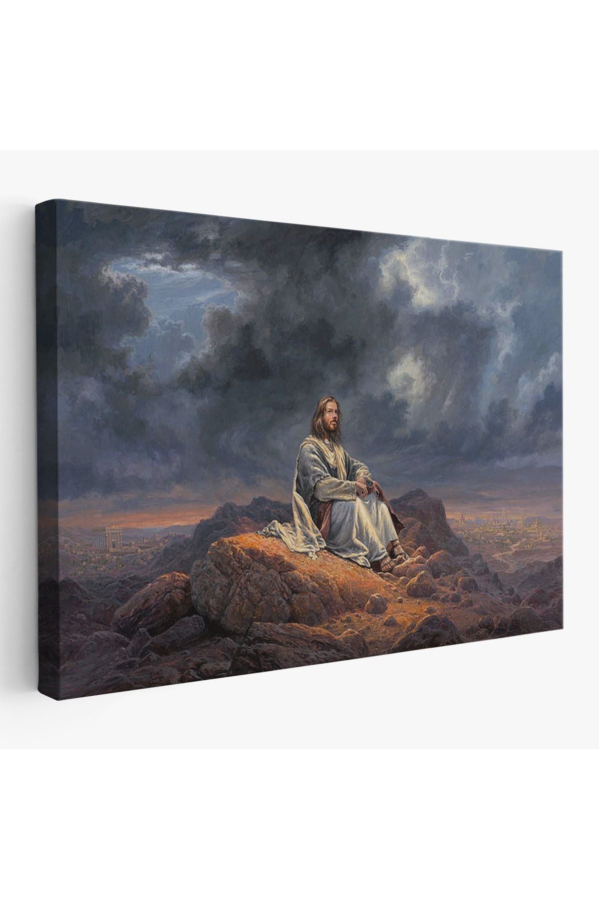 SZ KVS1-Dekoratif Duvar Tablosu-İsa Mesih Jesus Christ Kanvas Tablo 6540