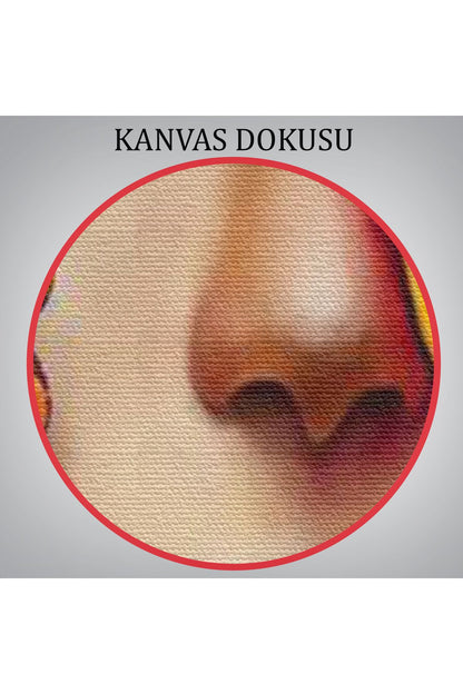 Çiçek ve Kadın Temalı Dekoratif Duvar Tablosu-6192