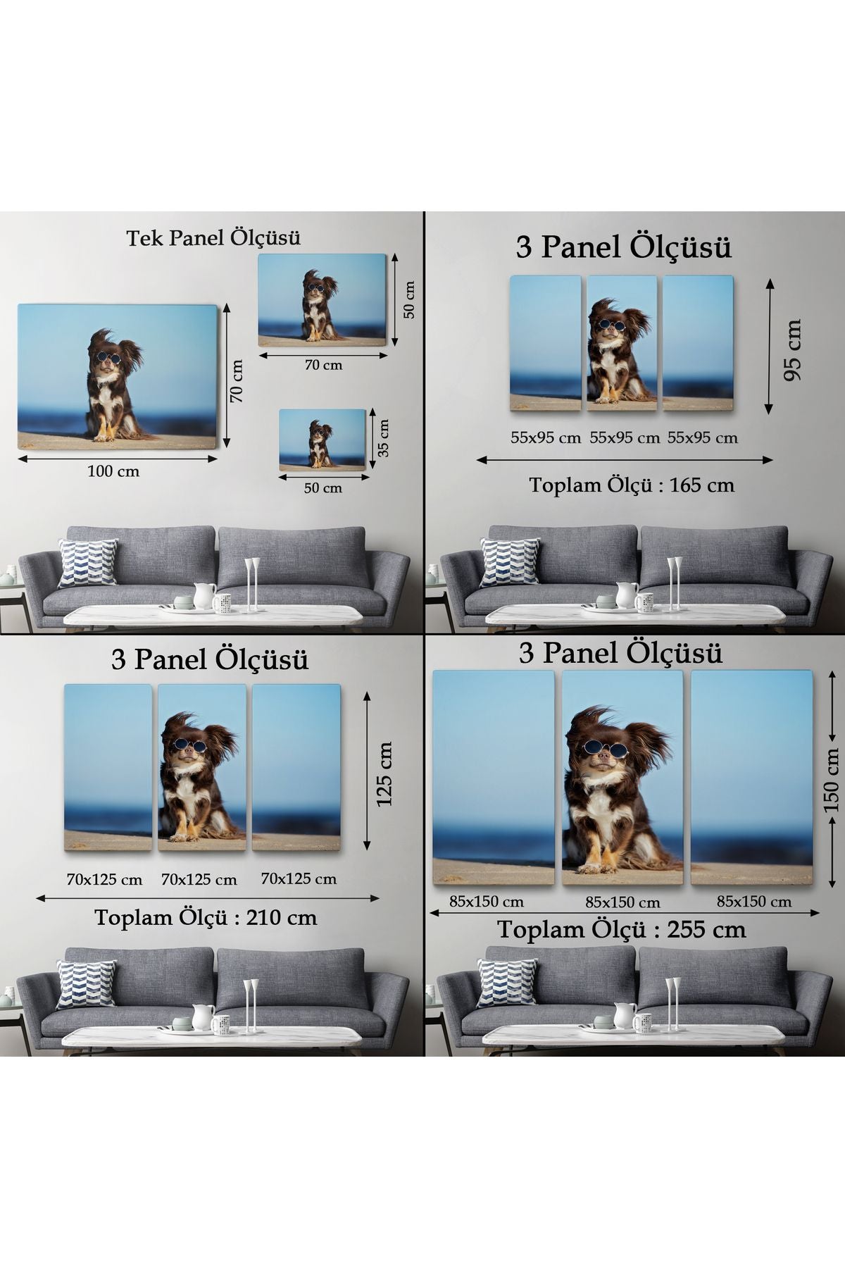 Küçük Köpek Dekoratif Kanvas Tablo 1157