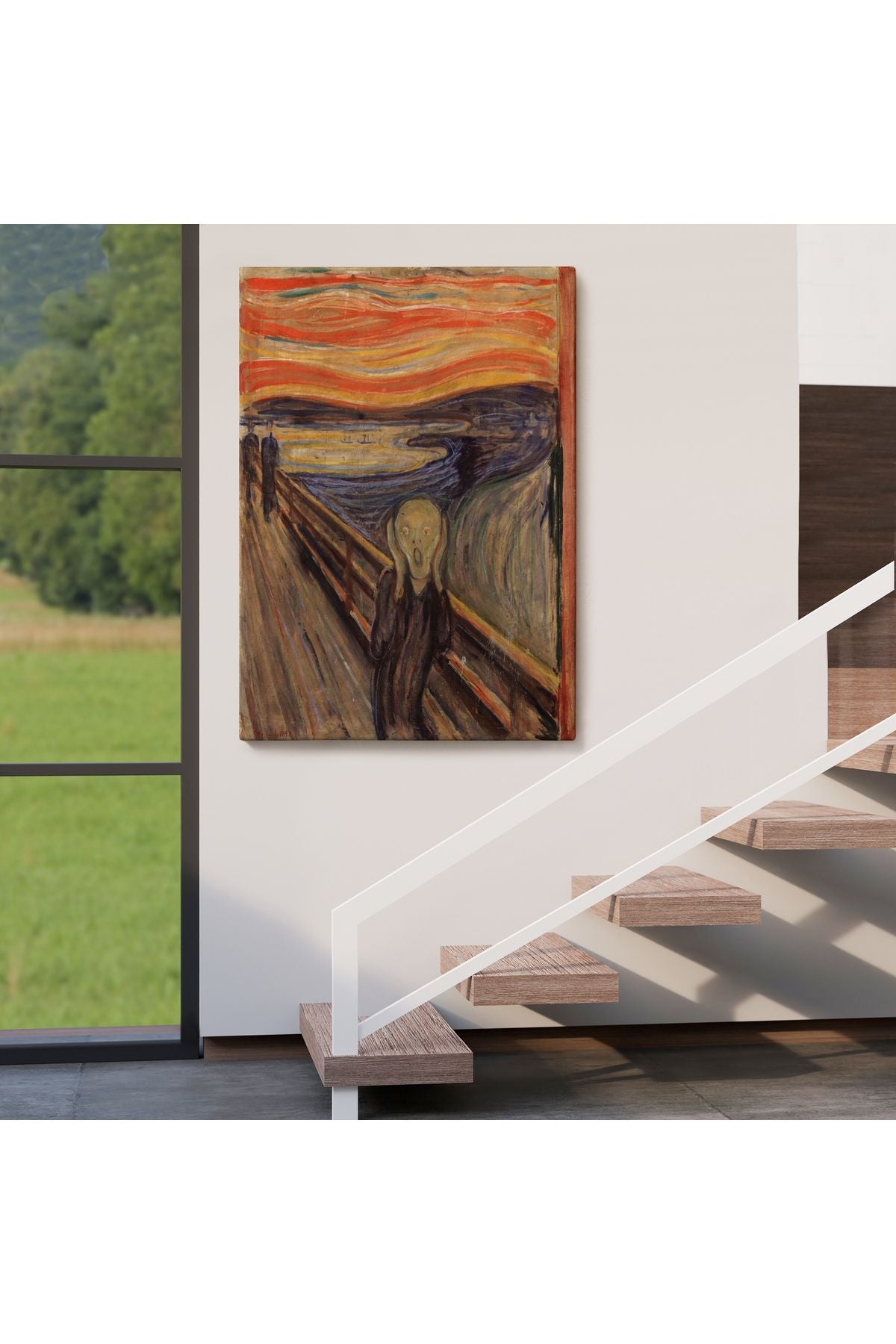 Edvard Munch'un Çığlık İsimli Eseri Kanvas Tablo-5116