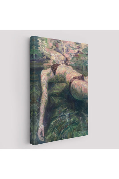 Deniz Altındaki Kadın Dekoratif Duvar Tablosu-6402