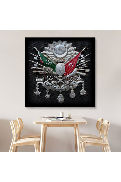 Osmanlı Tuğrası Dekoratif Kanvas Tablo-5803