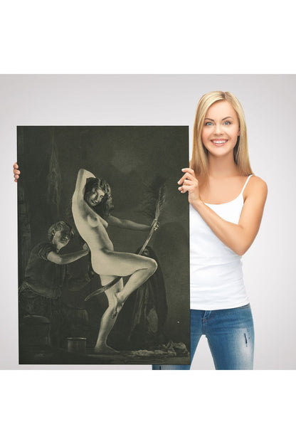 DB HG William Mortensen Lamour 1934, Amerikan Grotesk Tuval Kanvas Tablo-5283