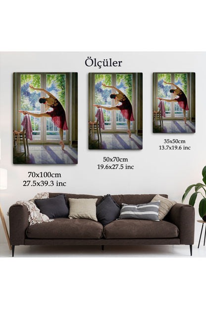 Bale Yapan Dansçı Kadın Duvar Tablosu-6428
