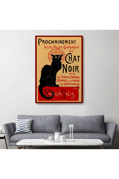 Siyah Kedi Tablosu - Le Chat Noir Theophile Steinlen-6431