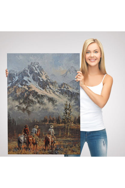 HG Amerikalı Kovboylar Dekoratif Duvar Tablosu-6149