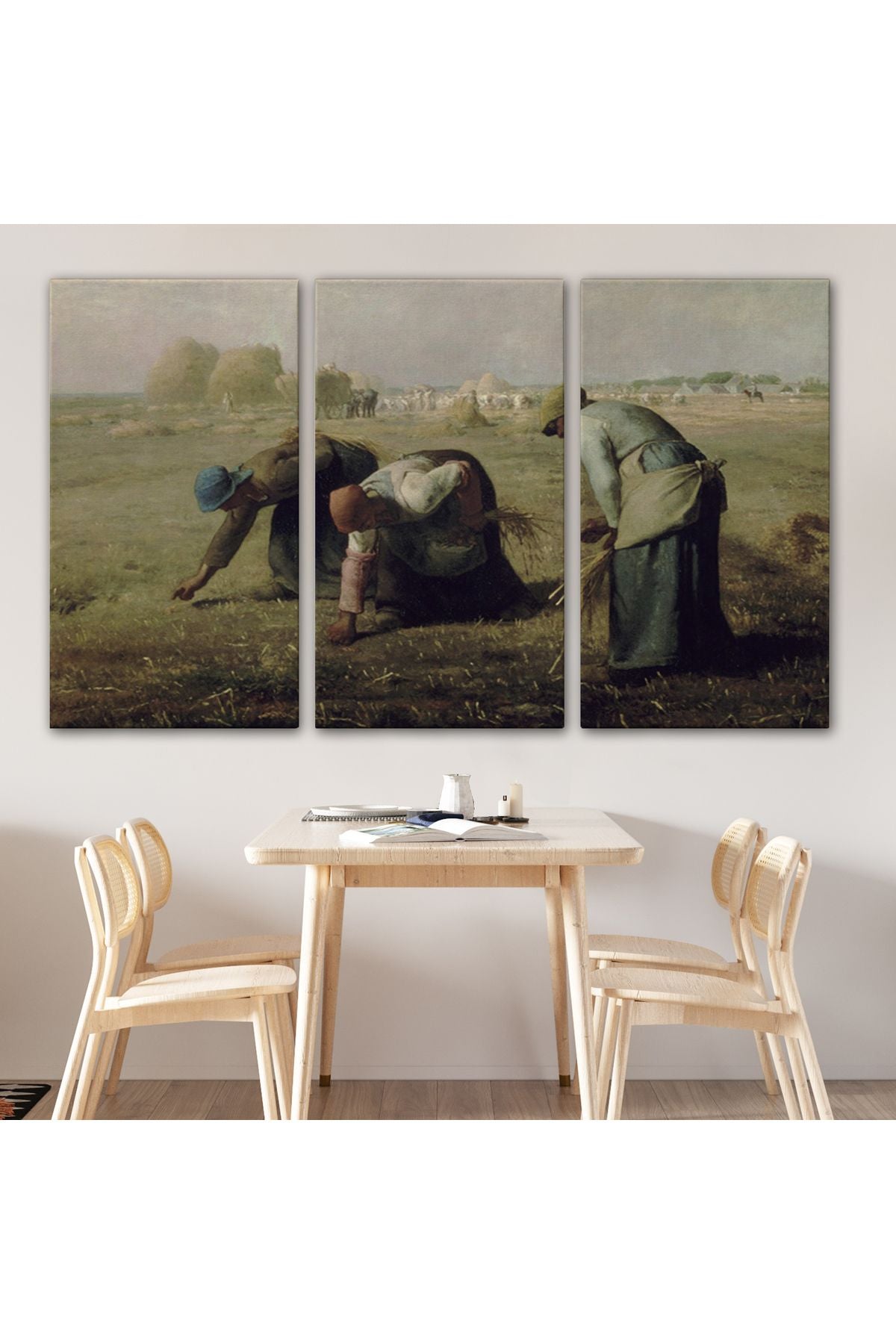 YB Millet Darı Toplayıcı Kadınlar Tablosu - Jean-François - French-6652