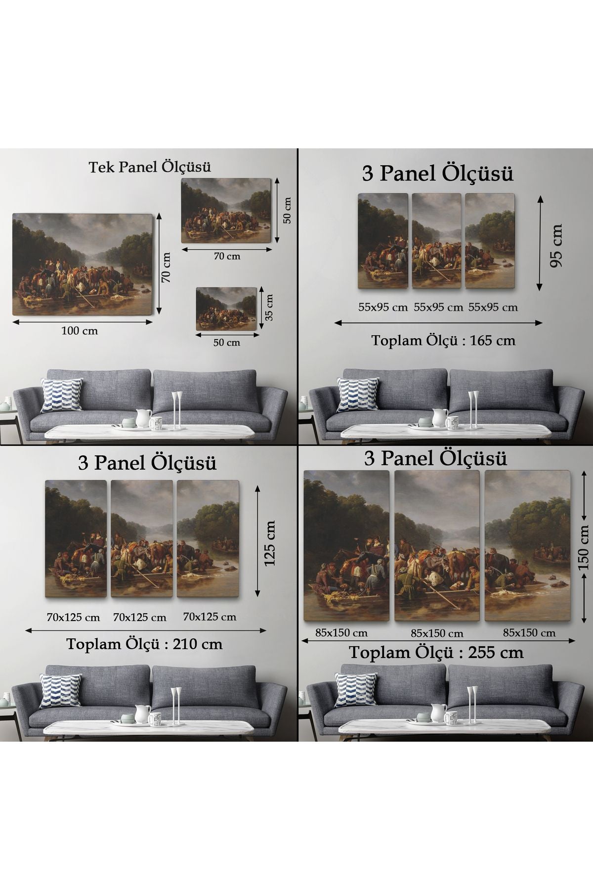 Dekoratif Duvar Tablosu-Marion Peedee'yi Geçiyor Eseri Tylee Ranney Kanvas Tablo 6544