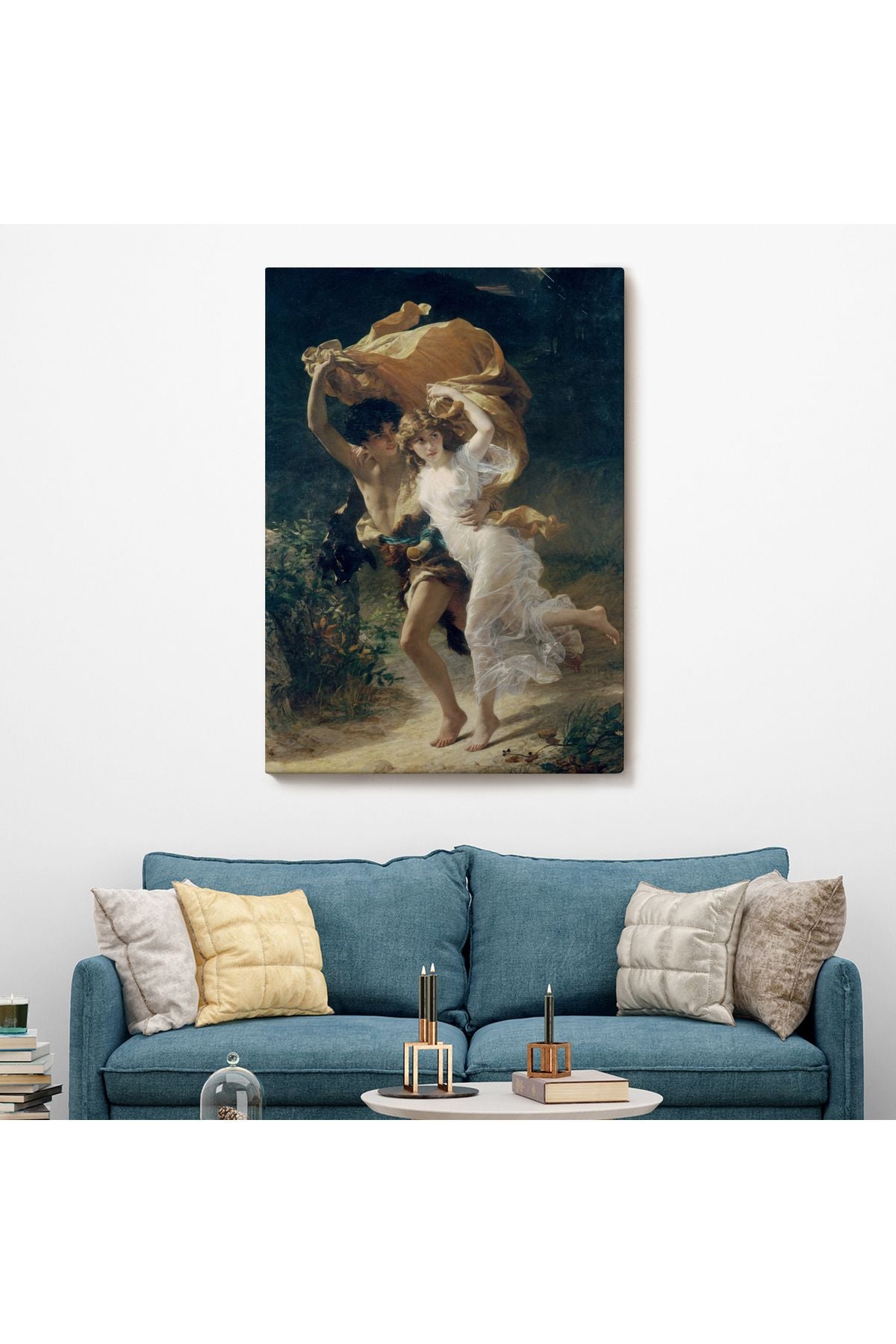 Dekoratif Kanvas Tablo, Duvar Tablosu-Fırtına Eseri Pierre Auguste Cot 6476