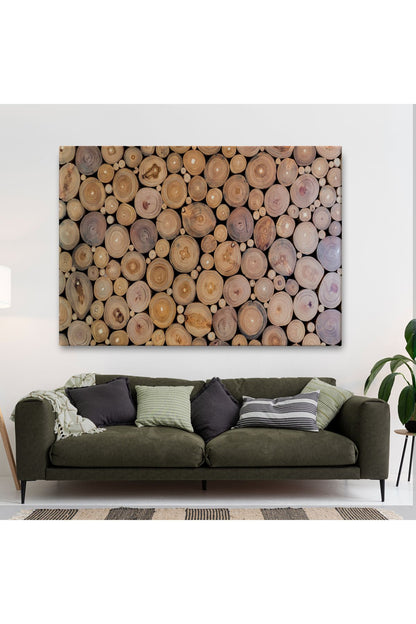 Odun Kütükler Kanvas Tablo-5078
