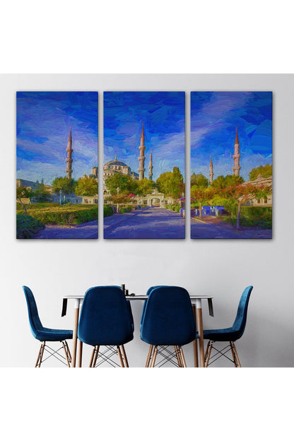 Sultan Ahmet Camii Yağlıboya Görünüm Kanvas Tablo-3694
