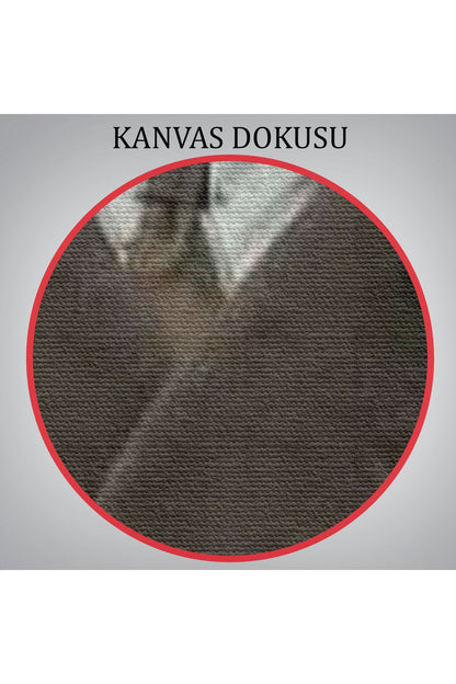 Atatürk Portre Tablosu Mustafa Kemal Atatürk Dikdörtgen Dekoratif Kanvas Tablo-FA-125