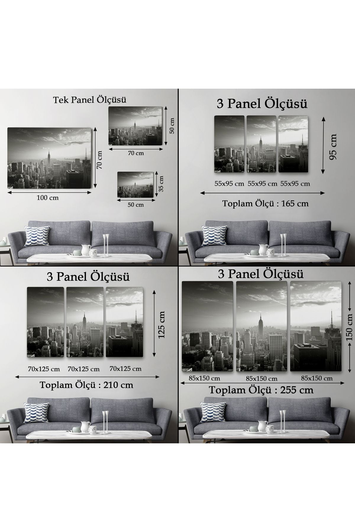 New York Şehir Manzarası Tablosu-6593