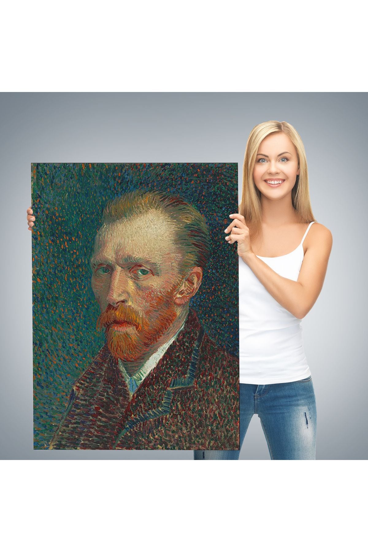 Vincent Van Gogh'un Portresi 1887 Kanvas Tablo-5114