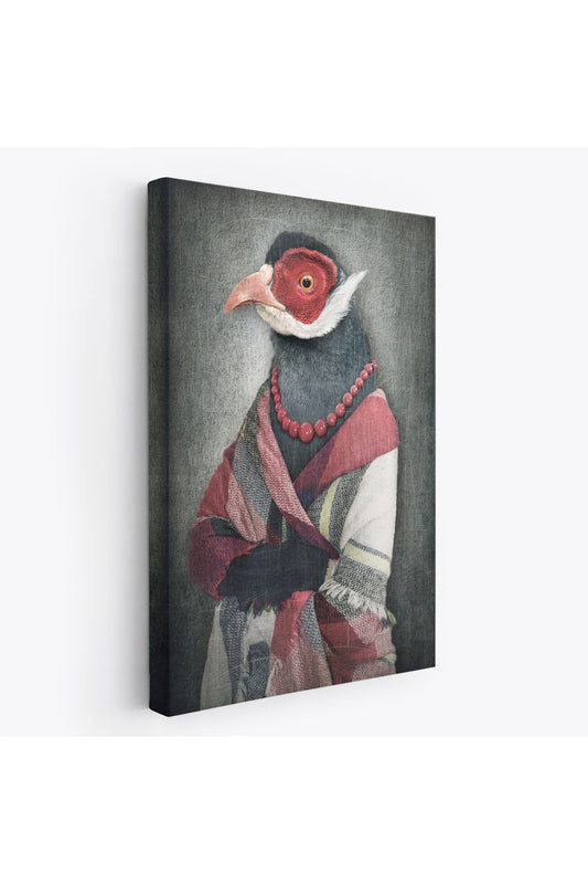 Kuş Kafalı İnsan Kanvas Tablo-4992