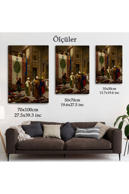 Osman Hamdi Bey'in Halı Tüccarı İsimli Eseri Kanvas Tablo-5123