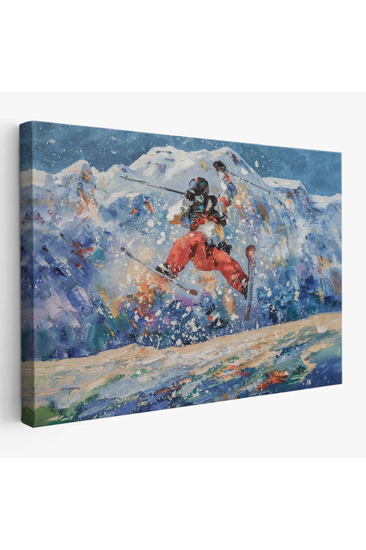 Serbest Stil Kayan Kayakçı Duvar Tablosu-3482