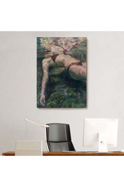 Deniz Altındaki Kadın Dekoratif Duvar Tablosu-6402