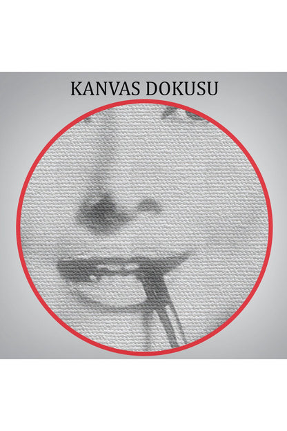 Audrey Hepburn'ün Siyah Bayaz Kanvas Tablosu-5071