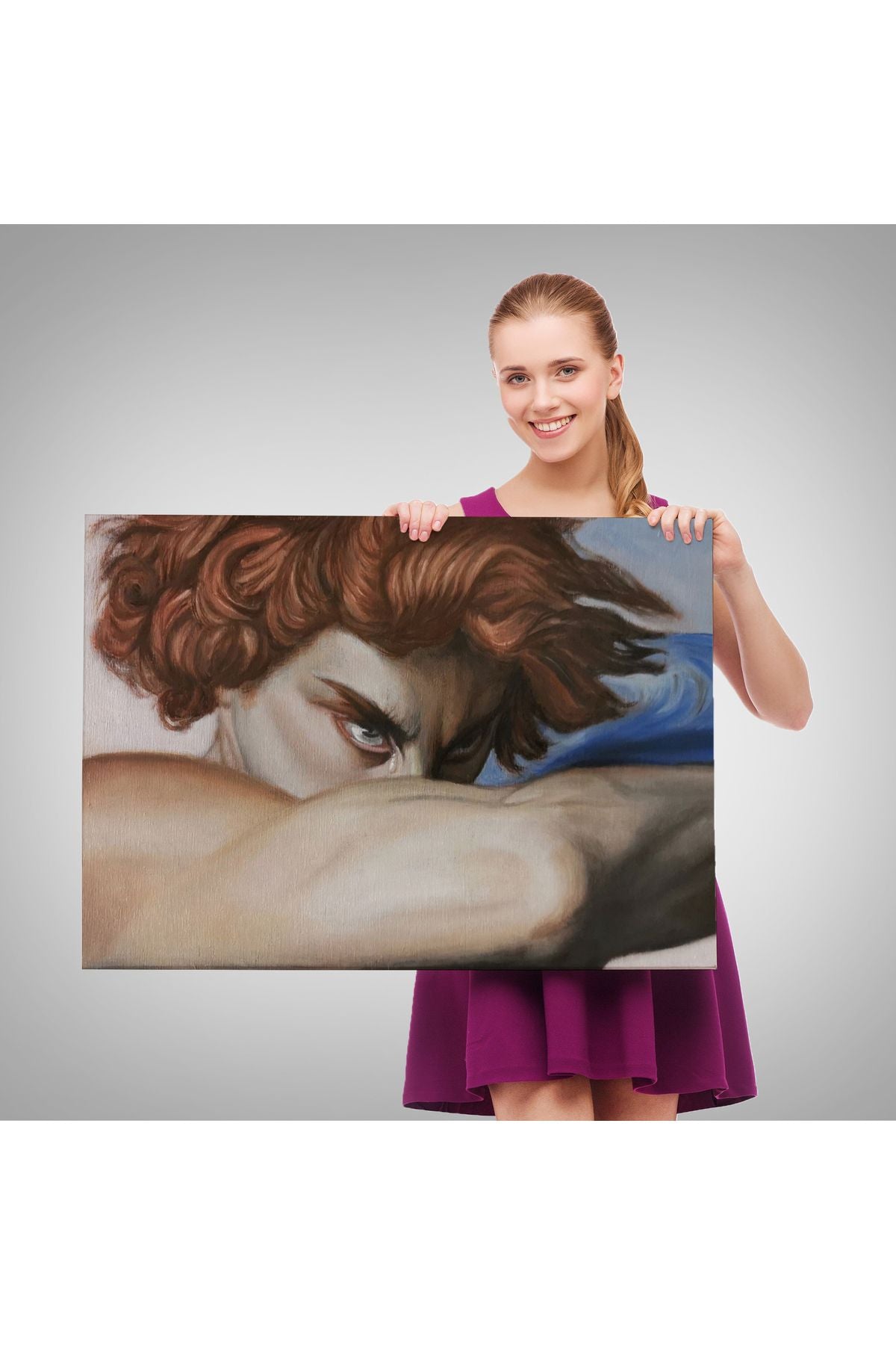 Düşmüş Meleğin Gözyaşları Tablosu, Alexandre Cabanel Fallen Angel's Eyes Tablosu-5384