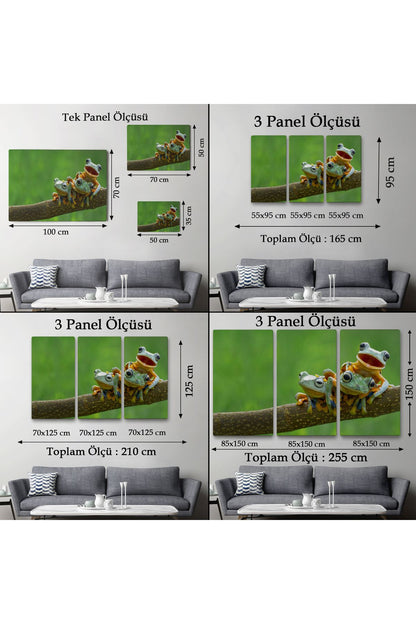 Küçük Kurbağalar Dekoratif Kanvas Tablo 1179