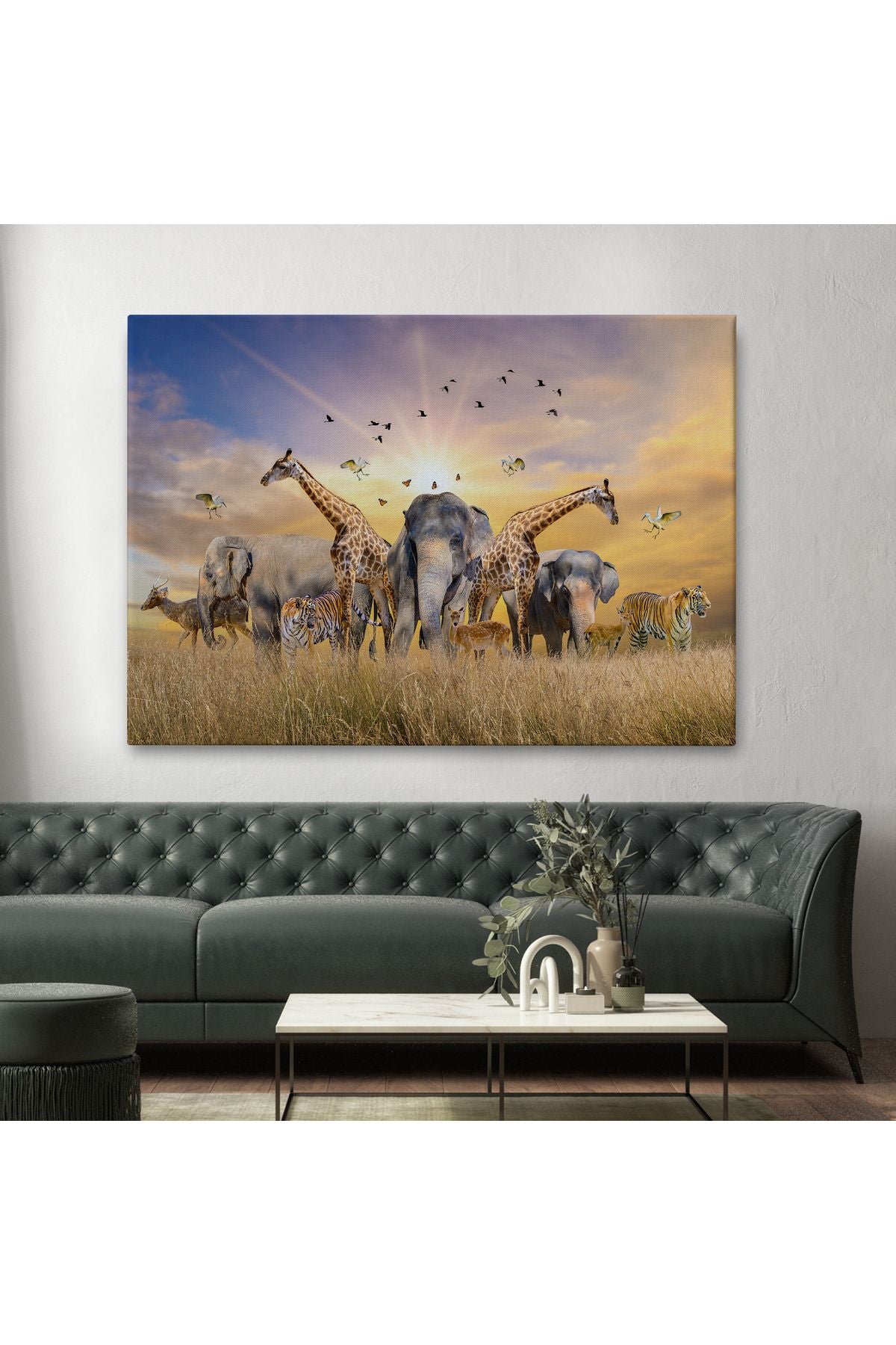 YB Hayvanlar Alemi Dekoratif Kanvas Tablo 1180