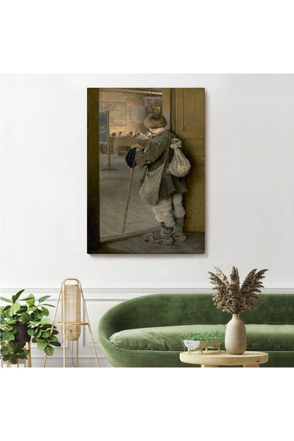 Nikolay Bogdanov Belsky'in Sınıfın Kapıdında Tablosu-6341