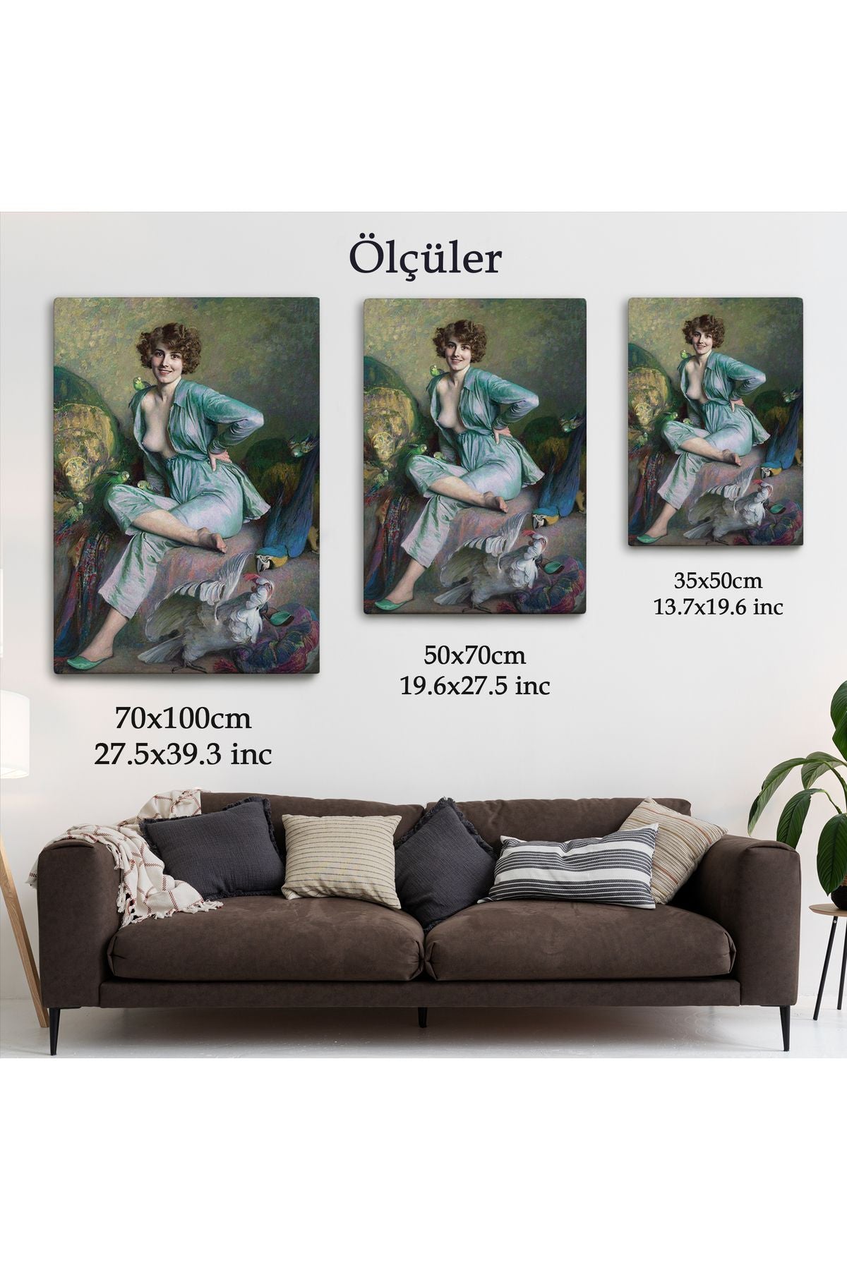 Emile Friant'in Tanıdık Kuşlar İsimli Eseri Duvar Tablosu Familiar Birds-6160