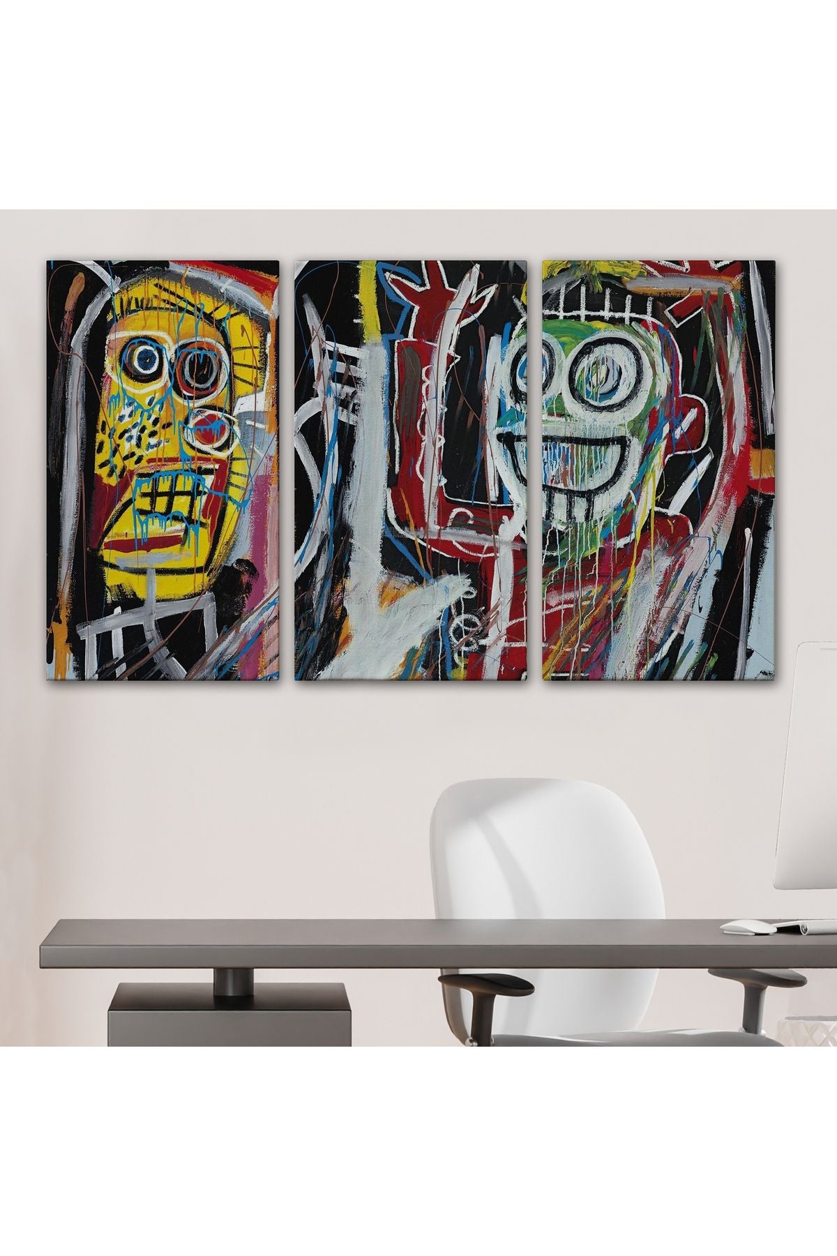 Jean Michel Basquiat, Boom Patmala Eseri Kanvas Tablo-5032