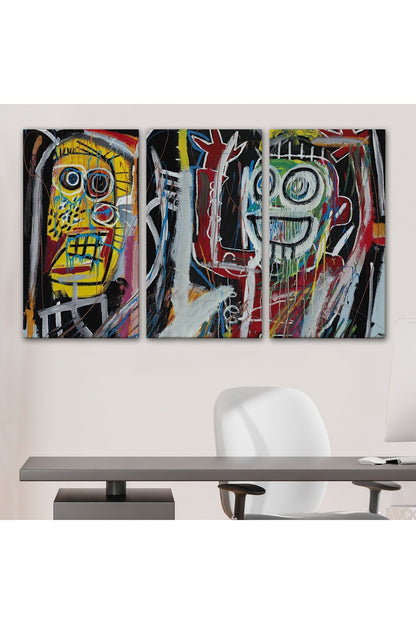 Jean Michel Basquiat, Boom Patmala Eseri Kanvas Tablo-5032