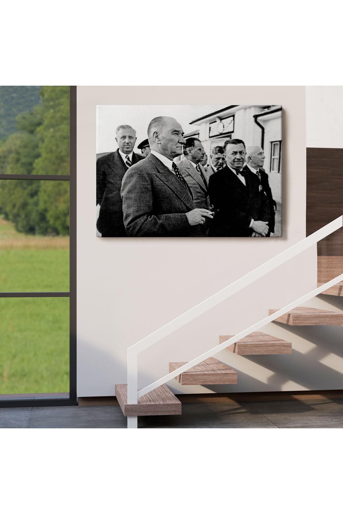 Atatürke Bakan Şükrü Kaya Dekoratif Duvar Tablosu-6637