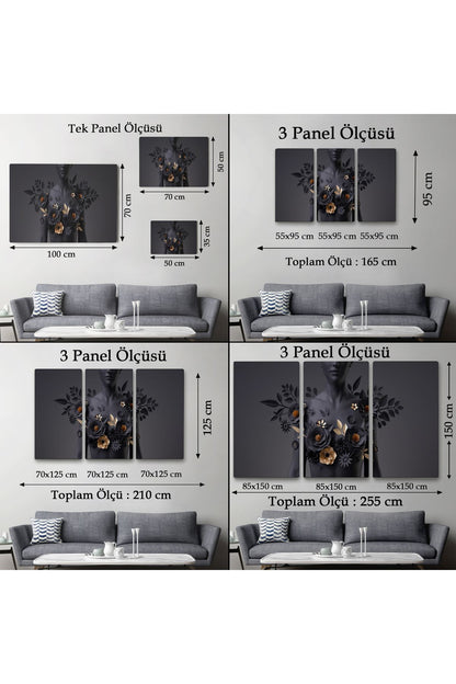 Dekoratif Kadın Büstü Duvar Tablosu-3558