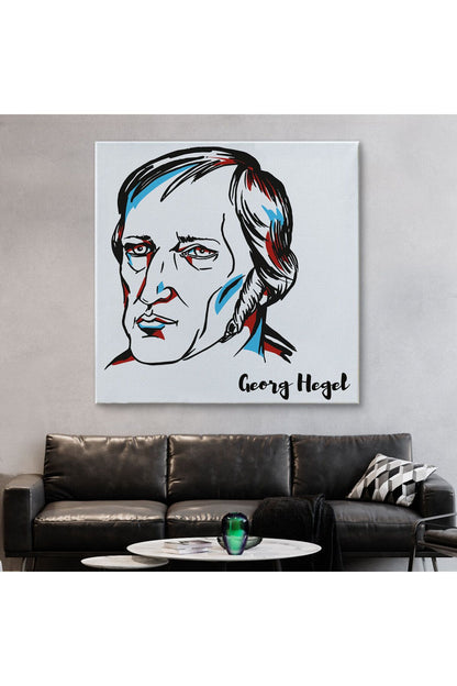 Georg Wilhelm Friedrich Hegel Dekoratif Kanvas Tablo-5819