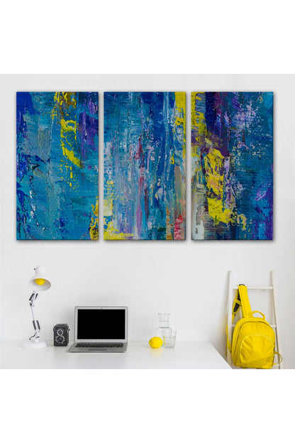 Soyut Yağlıboya Görünüm Dekoratif Kanvas Duvar Tablosu-3717