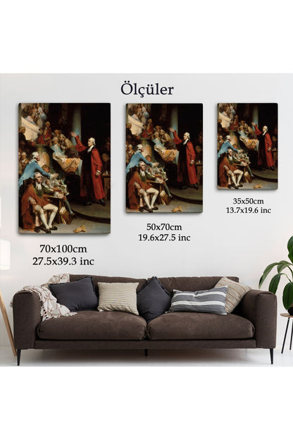 Patrick Henry Virginia burgesses Evinin Önünde Duvar Tablosu-6408