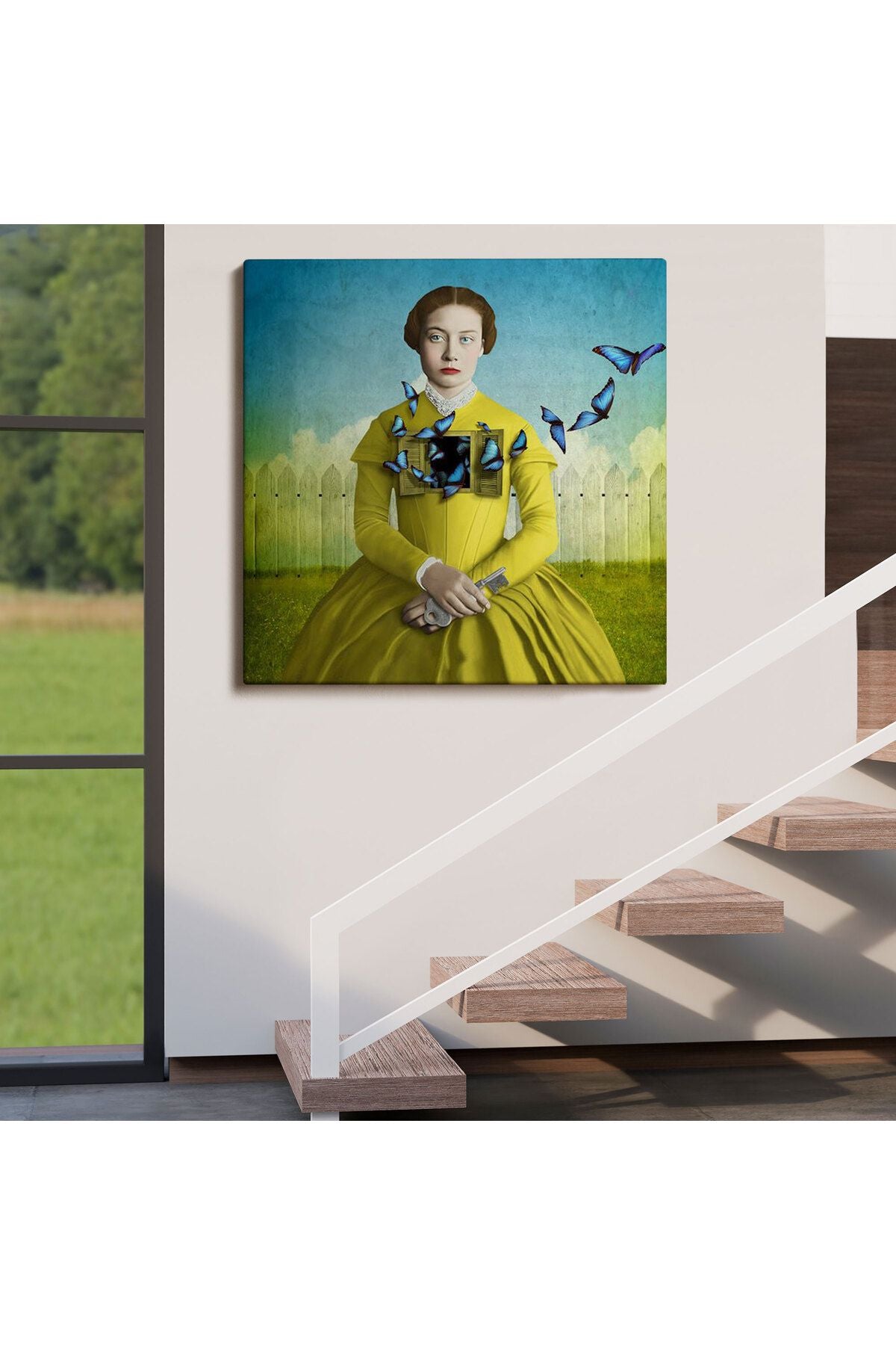 Ruhların Uçmasına İzin Ver, Gerçeküstü Sanat Kanvas Tablo-5853