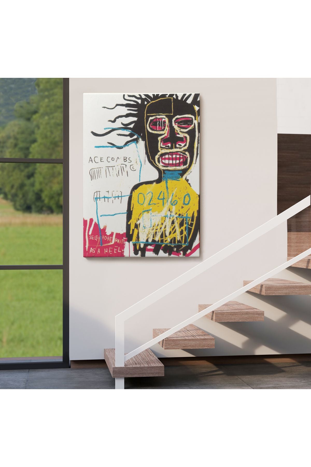 Jean Michel Basquiat'ın Kendi Portresi Kanvas Tablo-4967
