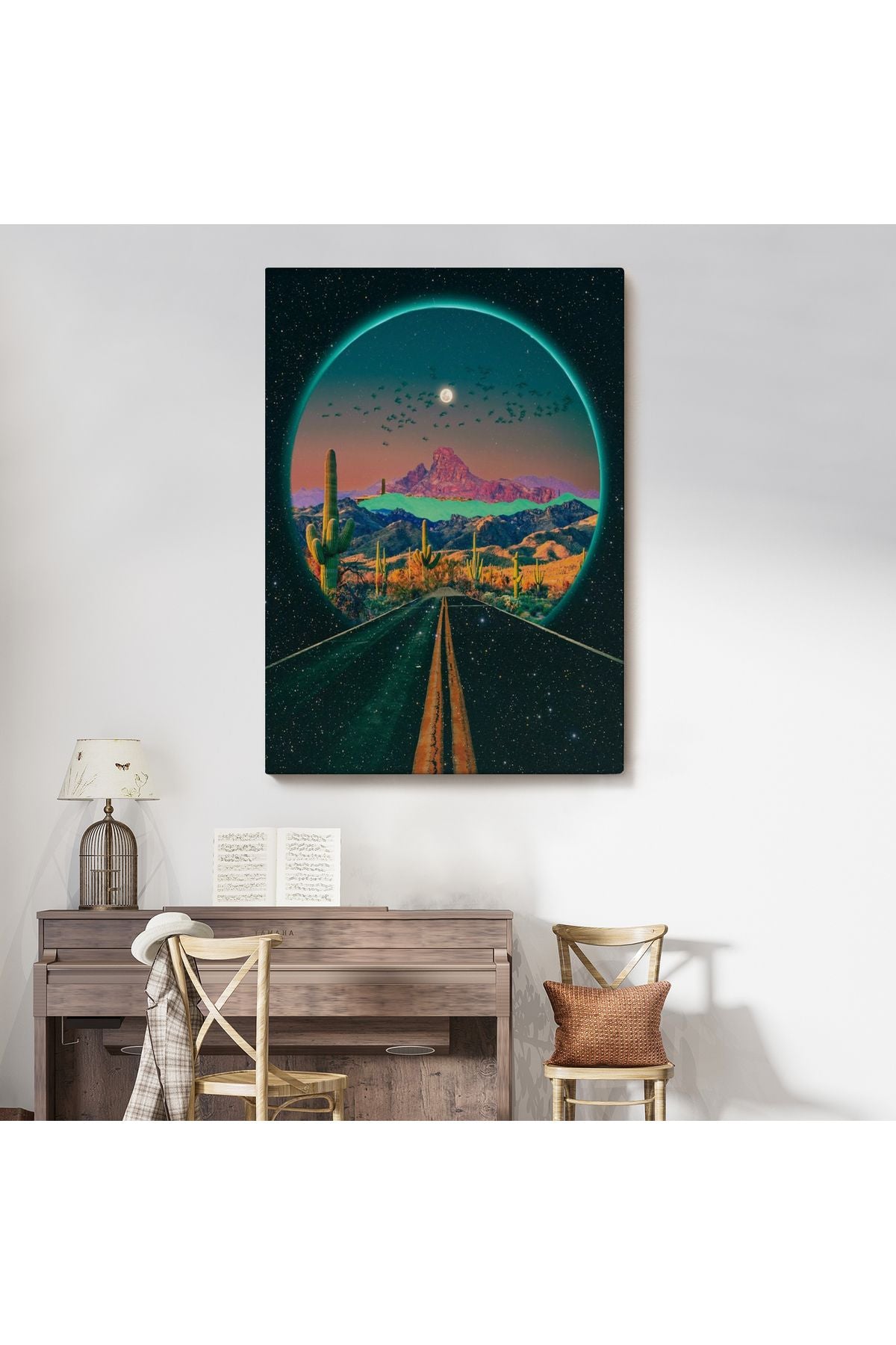 Sürreal Colorado Yol Manzarası Dekoratif Duvar Tablosu-6207