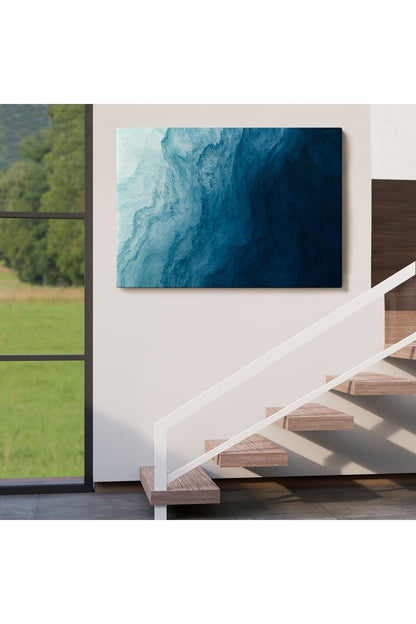 Okyanus Katmanları Soyut Modern Görüntüsü Kanvas Tablo-5043