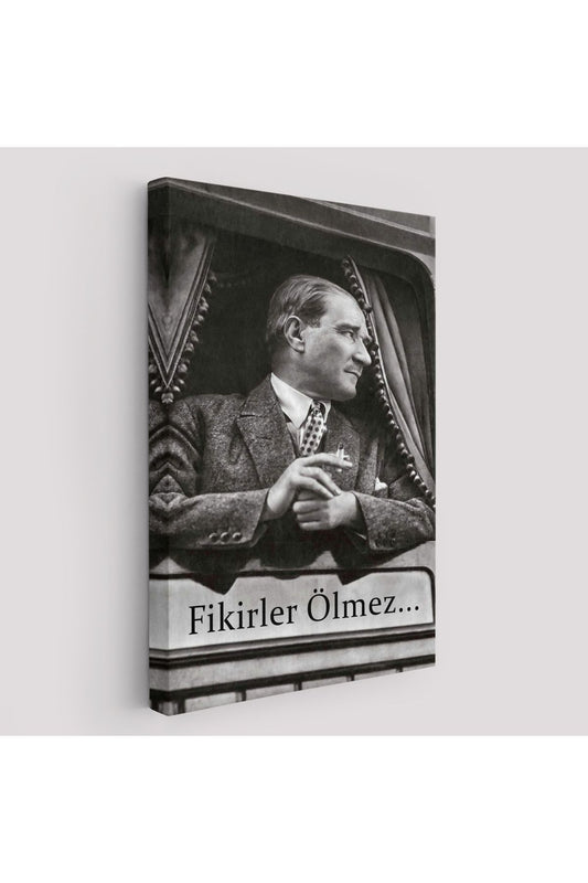 Atatürk'ün Doğu Ekspresinde Fotoğrafı Duvar Tablosu-6222