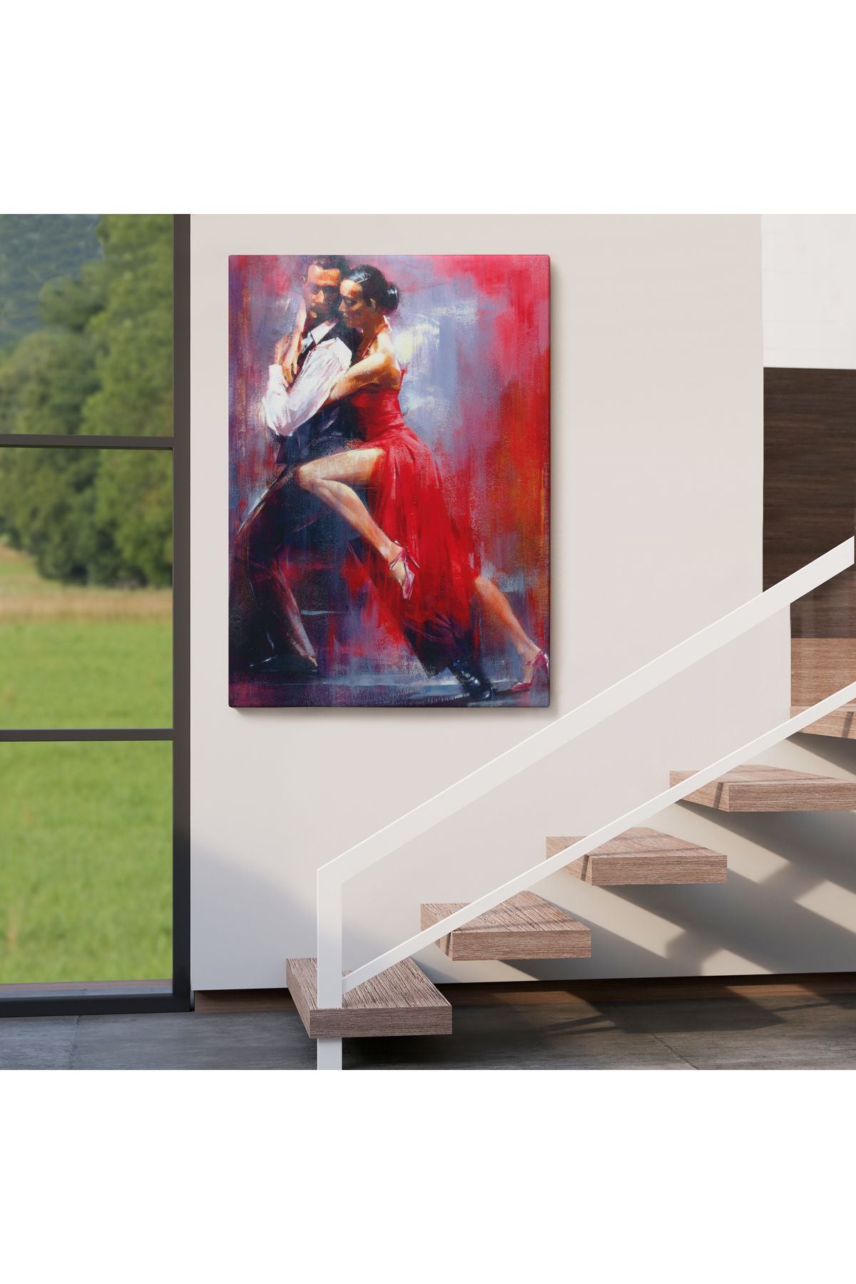 Tango Yapan Çift Dekoratif Duvar Tablosu-6427