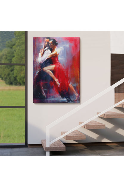 Tango Yapan Çift Dekoratif Duvar Tablosu-6427